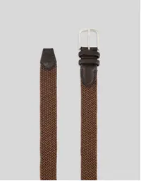 Gavazzeni Marte Elastic Woven Belt Marrone (85)