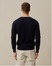 Biton Classic V Neck Navy Small