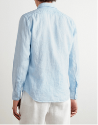 Sedici Linen Shirt With Pocket Sky Blue (40)