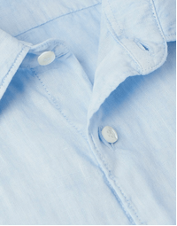 Sedici Linen Shirt With Pocket Sky Blue (40)