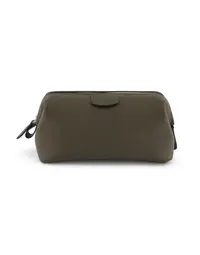 F.HAMMANN | Leather Toiletry Bag | Olive 