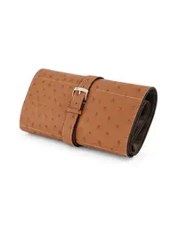 JEAN ROUSSEAU PARIS | Leather Watch Roll | Tan