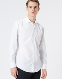 Genova Classic Cotton Shirt T4315 Bianco (S)