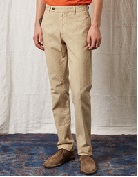Winch Panama Cotton Linen Trouser T2159 Sabbia (52)