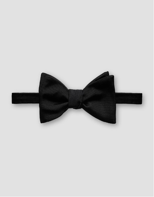 ETON | Self Tie Silk Bow Tie | Black