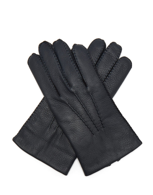 DENTS | Cambridge Cashmere Lined Leather Gloves | Black