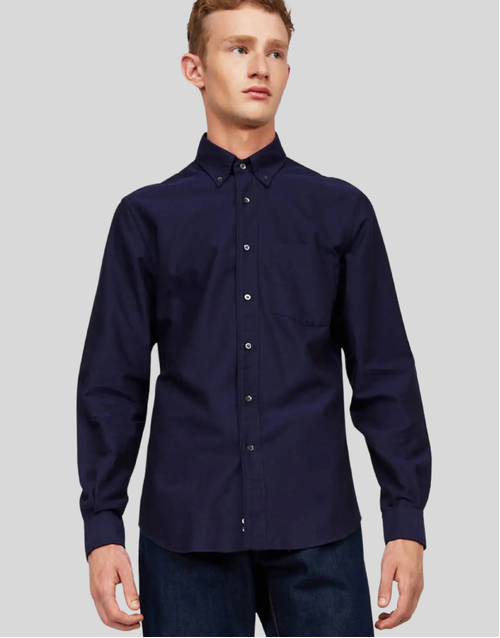 ASPESI | Button Down Collar Shirt | Navy