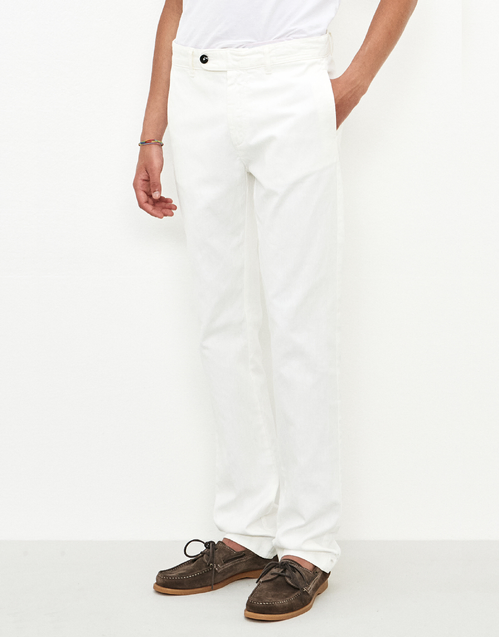 MASSIMO ALBA | Winch2 Panama Trousers | White