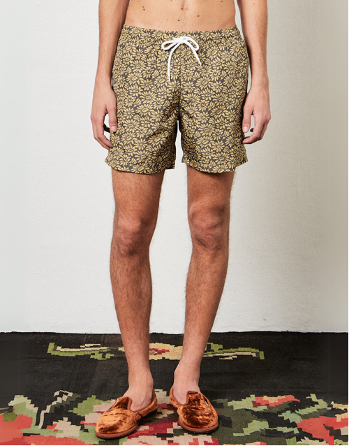 MASSIMO ALBA | Kite Sunflowers Swim Shorts | Militare