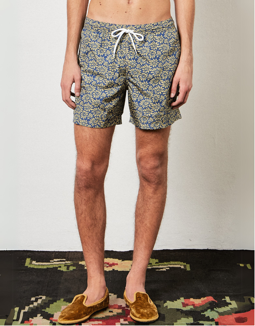 MASSIMO ALBA | Kite Sunflowers Swim Shorts | Blue